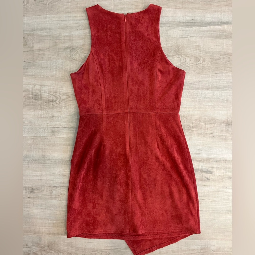 Rust Red Cocktail Dress - Picture 3 of 5